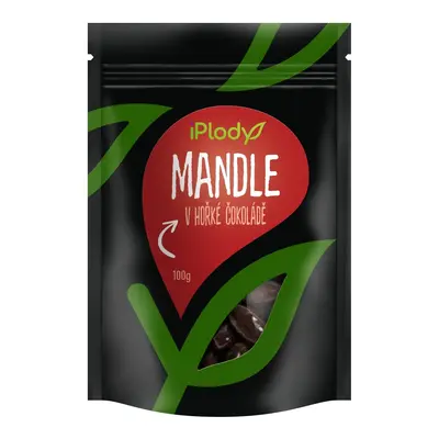 iPlody Mandle v hořké čokoládě 100 g