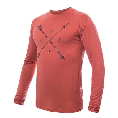 SENSOR MERINO ACTIVE SNSR pánské triko dl.rukáv terracotta