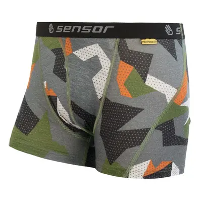 SENSOR MERINO IMPRESS pánské trenky safari/camo