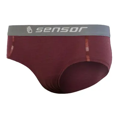 SENSOR MERINO AIR dámské kalhotky tm.vínová