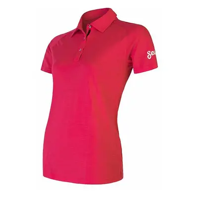 SENSOR MERINO ACTIVE POLO dámské triko kr.rukáv magenta