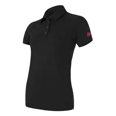 SENSOR MERINO ACTIVE POLO dámské triko kr.rukáv černá