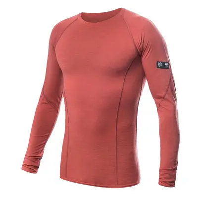 SENSOR MERINO ACTIVE pánské triko dl.rukáv terracotta