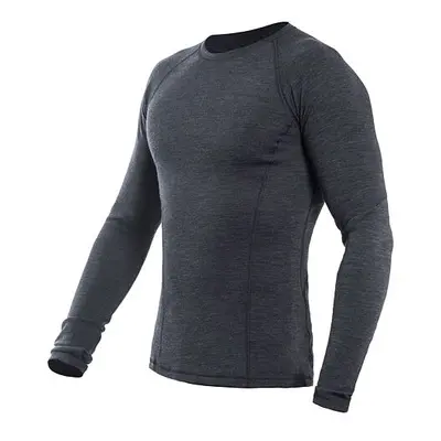 SENSOR MERINO BOLD pánské triko dl.rukáv anthracite gray