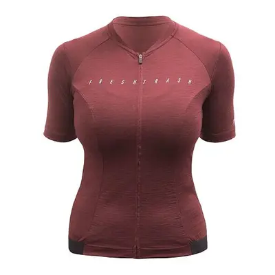 FRESH TRASH FT WOMEN'S LITE MERINO JERSEY MERLOT RED