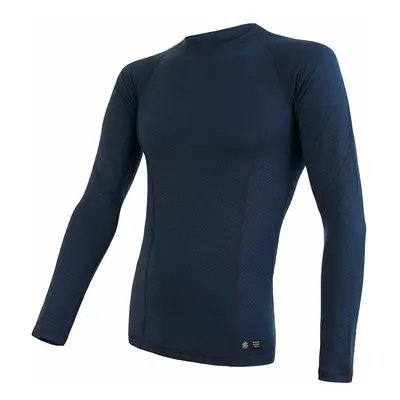 SENSOR MERINO DF pánské triko dl.rukáv deep blue