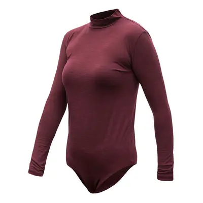 SENSOR MERINO AIR dámské body dl.rukáv port red