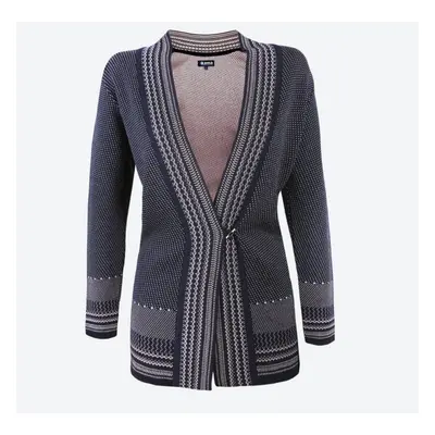 KAMA 5030 Pletený Merino cardigan svetr, tmavě modrý