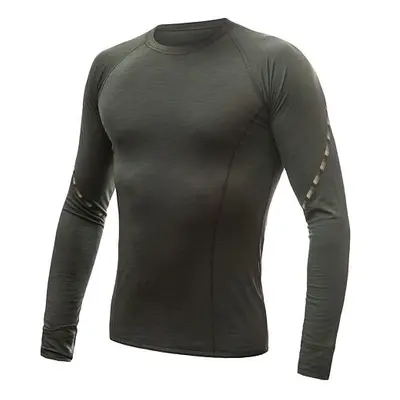 SENSOR MERINO AIR pánské triko dl.rukáv olive green