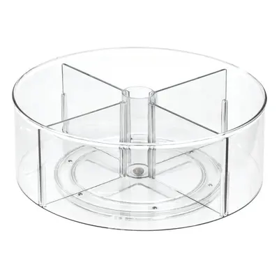 Kulatý transparentní úložný box iDesign The Home Edit, ⌀ 29 cm