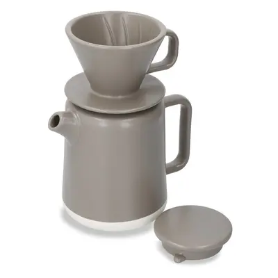 Hnědý keramický set konvičky a držáku na kávový filtr 0.8 l La Cafetiere Seville - Kitchen Craft