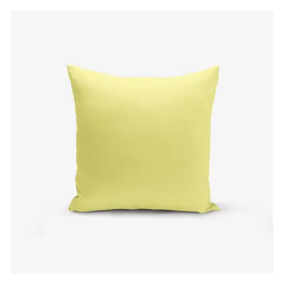 Žlutý povlak na polštář s příměsí bavlny Minimalist Cushion Covers , 45 x 45 cm