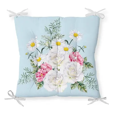 Podsedák s příměsí bavlny Minimalist Cushion Covers Spring Flowers, 40 x 40 cm