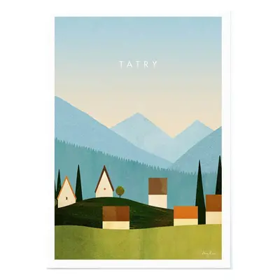 Plakát 50x70 cm Tatry – Travelposter