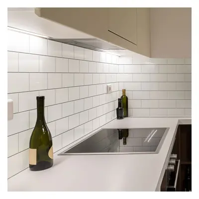 Sada samolepek na kachličky 30 ks 20x10 cm Subway Tiles White – Ambiance