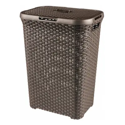 Hnědý koš na prádlo Curver Hamper, 40 l