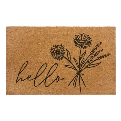 Rohožka z kokosového vlákna 75x45 cm Hello & Flowers - Hanse Home