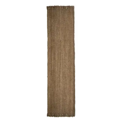 Hnědý jutový běhoun Flair Rugs Jute, 60 x 230 cm