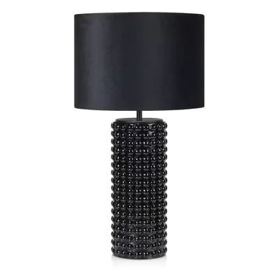 Černá stolní lampa Markslöjd Proud, ø 34 cm