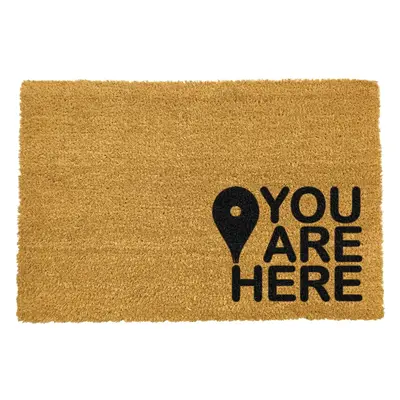 Rohožka z kokosového vlákna 40x60 cm You Are Here – Artsy Doormats