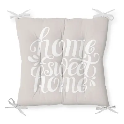 Podsedák s příměsí bavlny Minimalist Cushion Covers Home Sweet Home, 36 x 36 cm