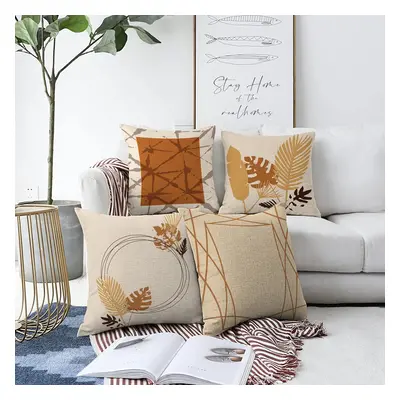 Sada 4 povlaků na polštáře Minimalist Cushion Covers Neutral, 55 x 55 cm