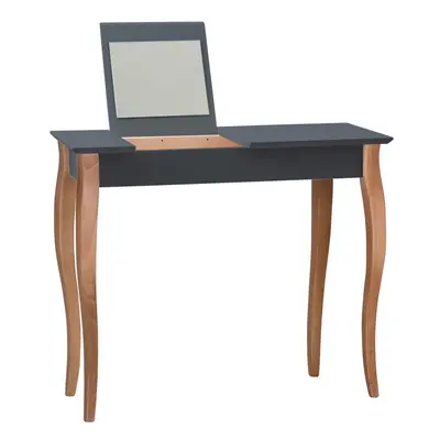 Grafitově šedý toaletní stolek se zrcadlem Ragaba Dressing Table, délka 85 cm