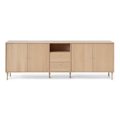 Nízká komoda v dekoru dubu 220x76 cm Mistral - Hammel Furniture