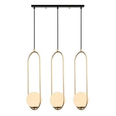 Závěsné svítidlo ve zlaté barvě Squid Lighting Arch, výška 146 cm