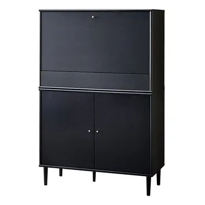 Černá vinotéka v dekoru jasanu 89x136 cm Mistral - Hammel Furniture