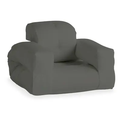 Tmavě šedé rozkládací křeslo vhodné do exteriéru Karup Design Design OUT™ Hippo Dark Grey