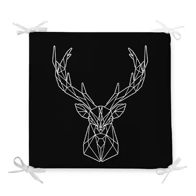 Podsedák s příměsí bavlny Minimalist Cushion Covers Geometric Reindeer, 42 x 42 cm