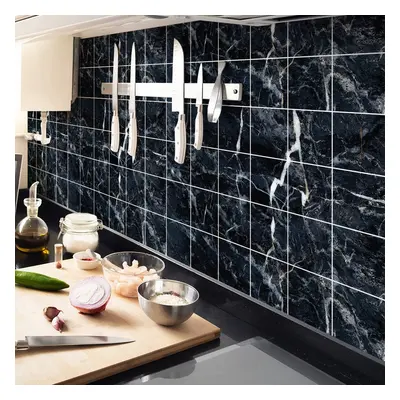 Sada samolepek na kachličky 24 ks 15x15 cm Marble Tiles Florencia – Ambiance