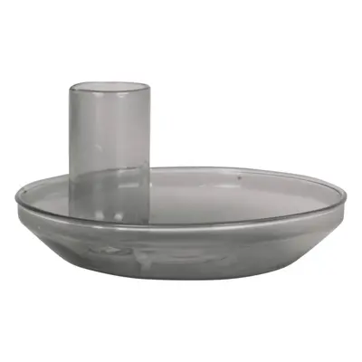 Šedý skleněný svícen PT LIVING Tub