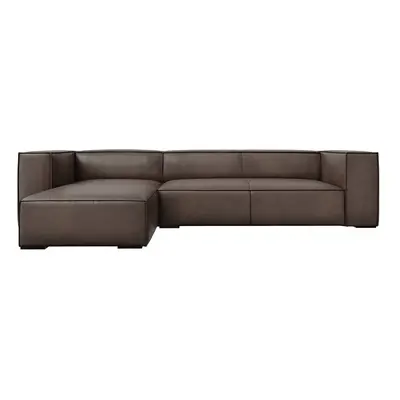 Hnědá kožená rohová pohovka (levý roh) Madame – Windsor & Co Sofas