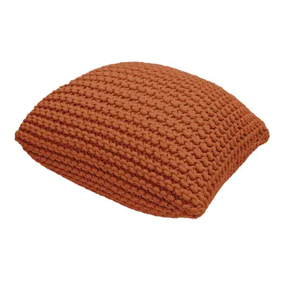 Cihlově červený polštářový puf Bonami Essentials Knit