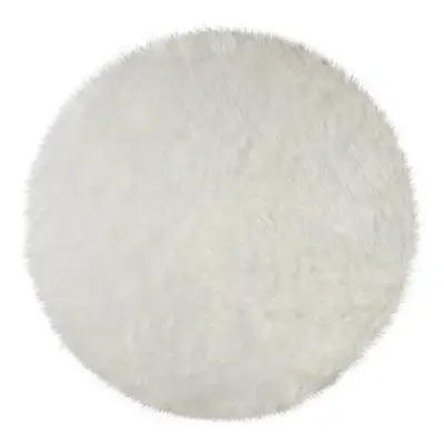 Bílý kulatý koberec ø 120 cm Sheepskin - Flair Rugs