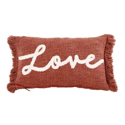 Dekorační polštář 50x30 cm Cotton Slub Love - Tiseco Home Studio