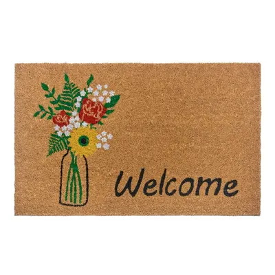 Rohožka z kokosového vlákna 75x45 cm Hello & Flowers - Hanse Home