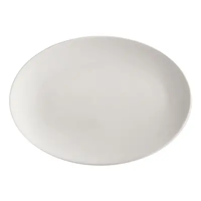 Bílý porcelánový talíř Maxwell & Williams Basic, 35 x 25 cm