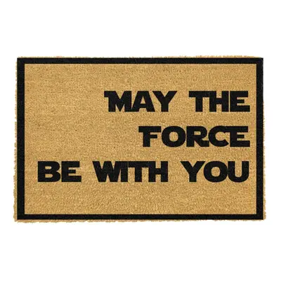 Rohožka z kokosového vlákna 40x60 cm May the Force Be With Your – Artsy Doormats