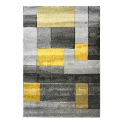 Šedo-žlutý koberec Flair Rugs Cosmos, 120 x 170 cm