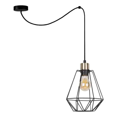 Černé kovové závěsné svítidlo 100x19 cm Primo – Candellux Lighting