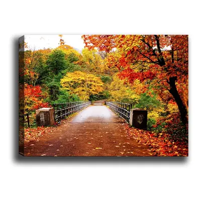 Obraz Tablo Center Autumn Bridge, 70 x 50 cm