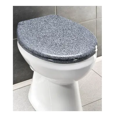 WC sedátko v žulovém dekoru se snadným zavíráním Wenko Premium Ottana, 45,2 x 37,6 cm