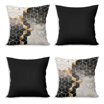 Povlaky na polštáře v sadě 4 ks 43x43 cm Optic - Minimalist Cushion Covers