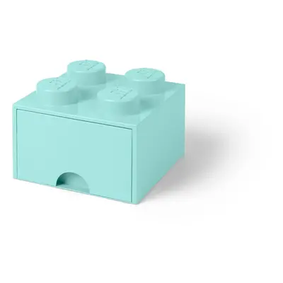 Světle modrý úložný box čtverec LEGO®