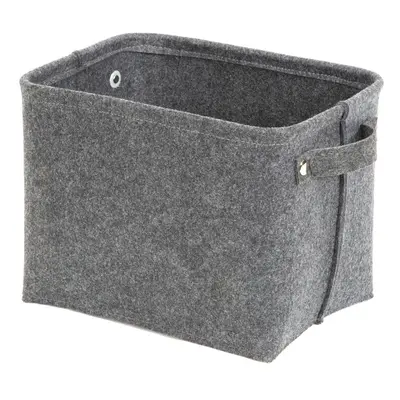 Šedý plstěný úložný košík Compactor Felt Basket, 29 x 24 cm