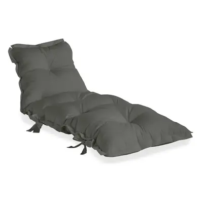 Tmavě šedý variabilní futon vhodný do exteriéru Karup Design OUT™ Sit&Sleep Dark Grey