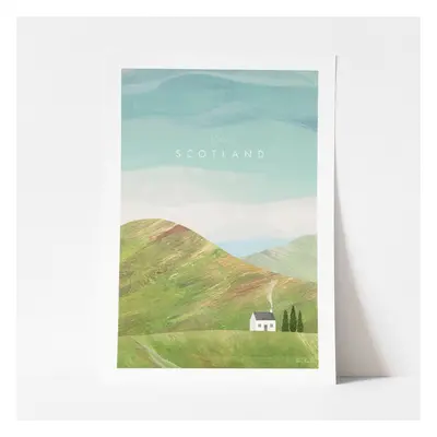 Plakát Travelposter Scotland, 30 x 40 cm